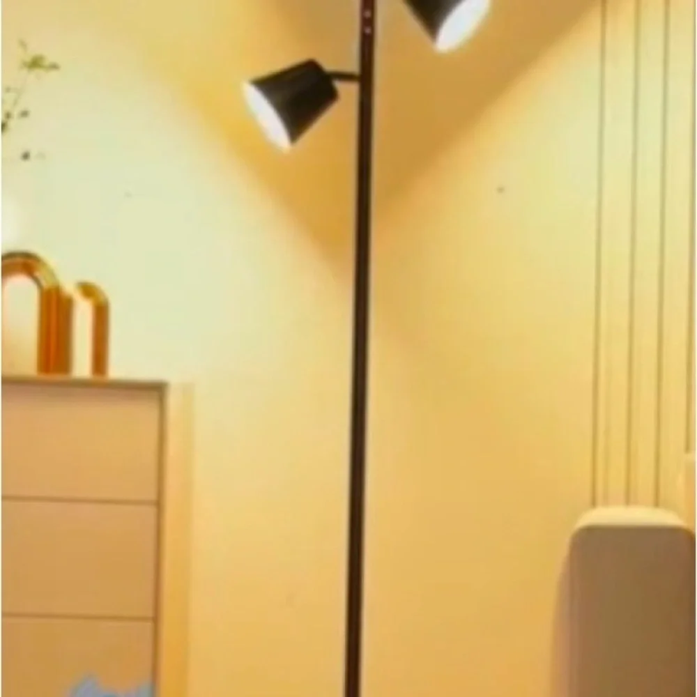 Modern Black Floor Lamp with Remote NIB